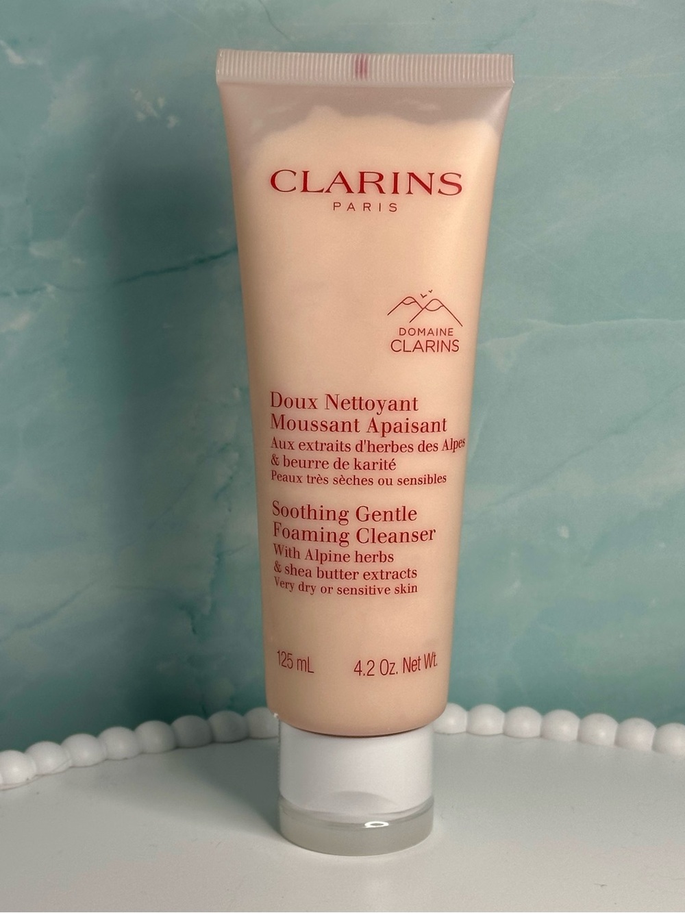 Clarins Soothing Gentle Foaming Cleanser w/Alpine Herbs & Shea Butter 4.2oz NEW